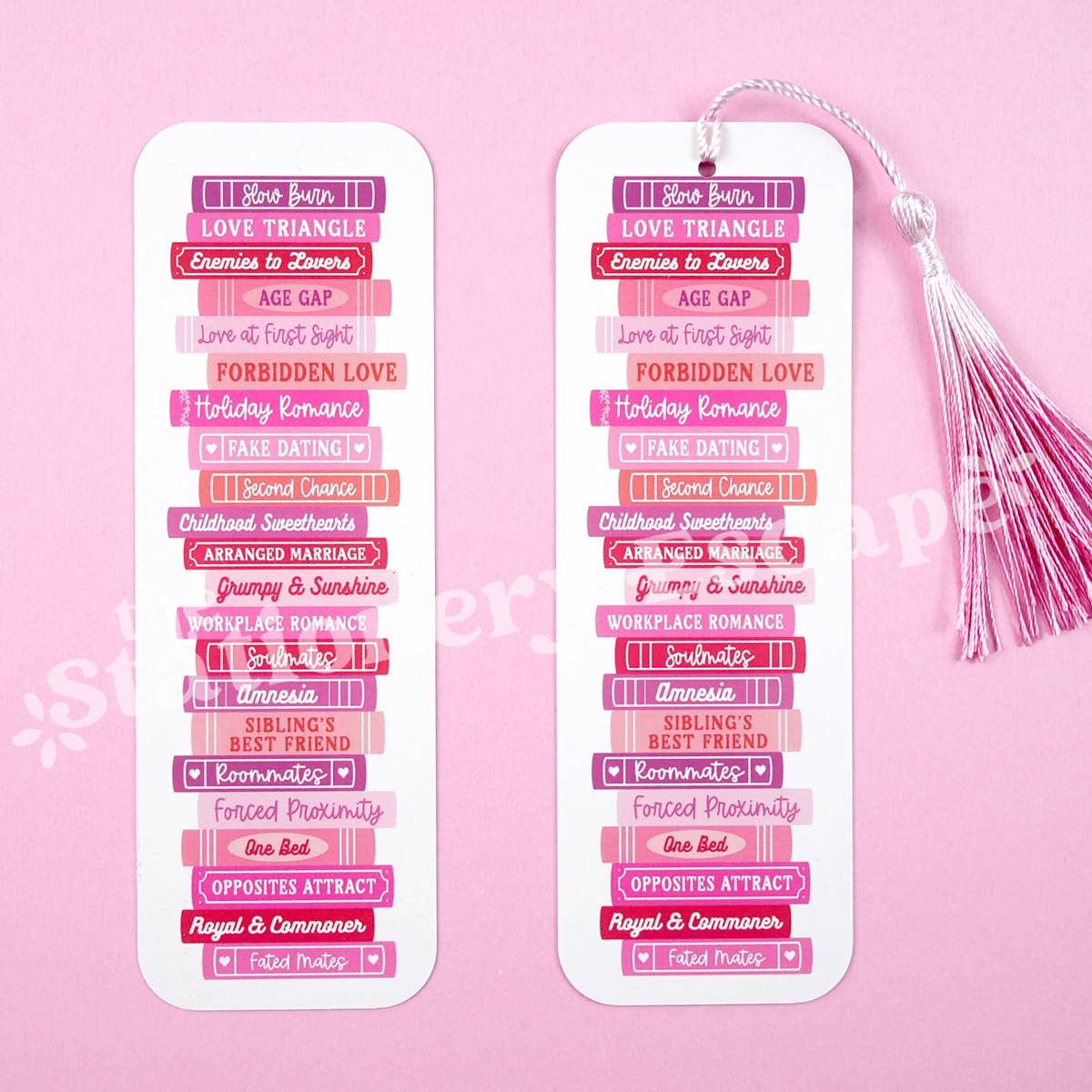 Romance Tropes Bookmark