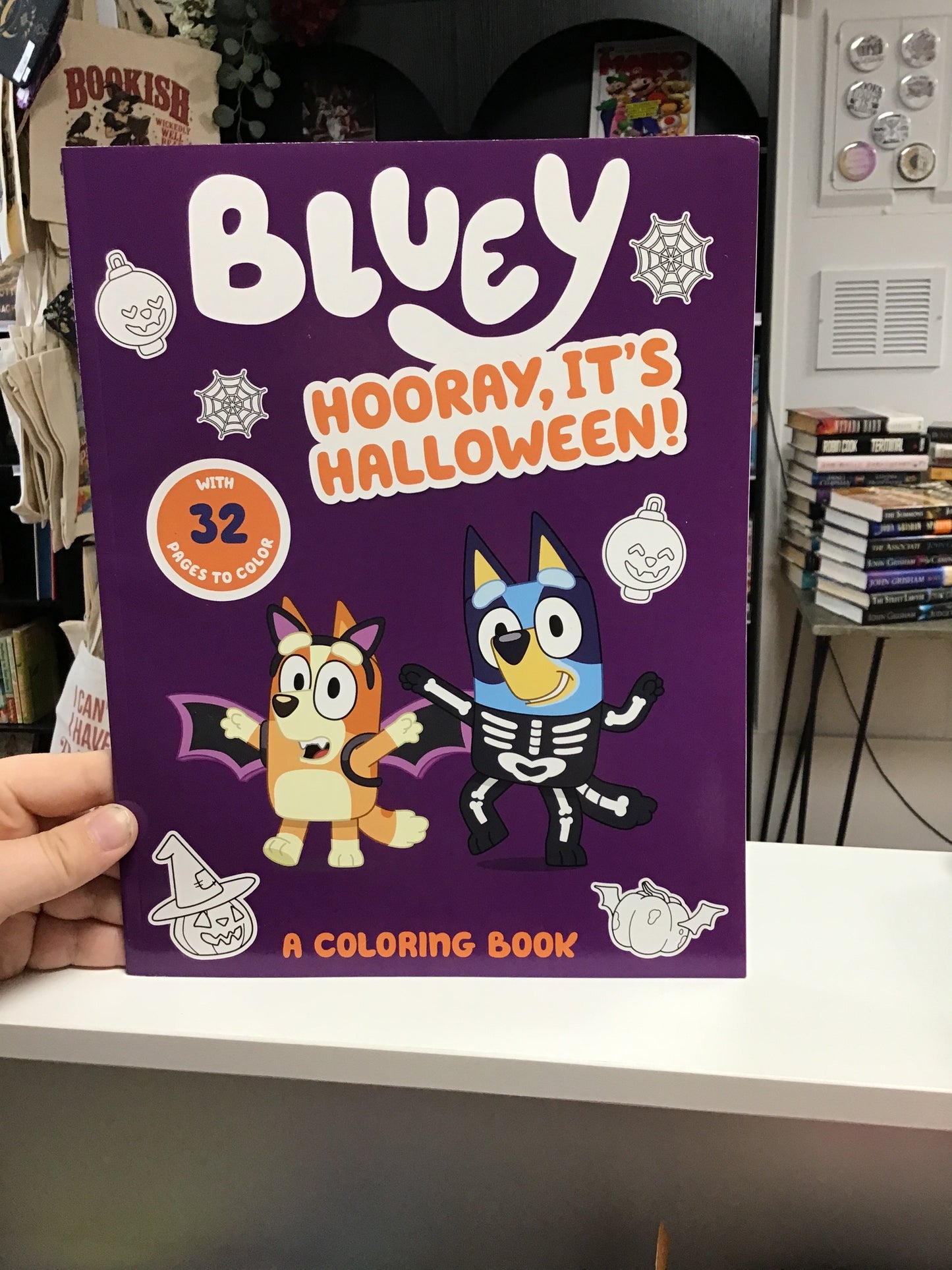 Bluey: Hooray, It’s Halloween! Coloring Book