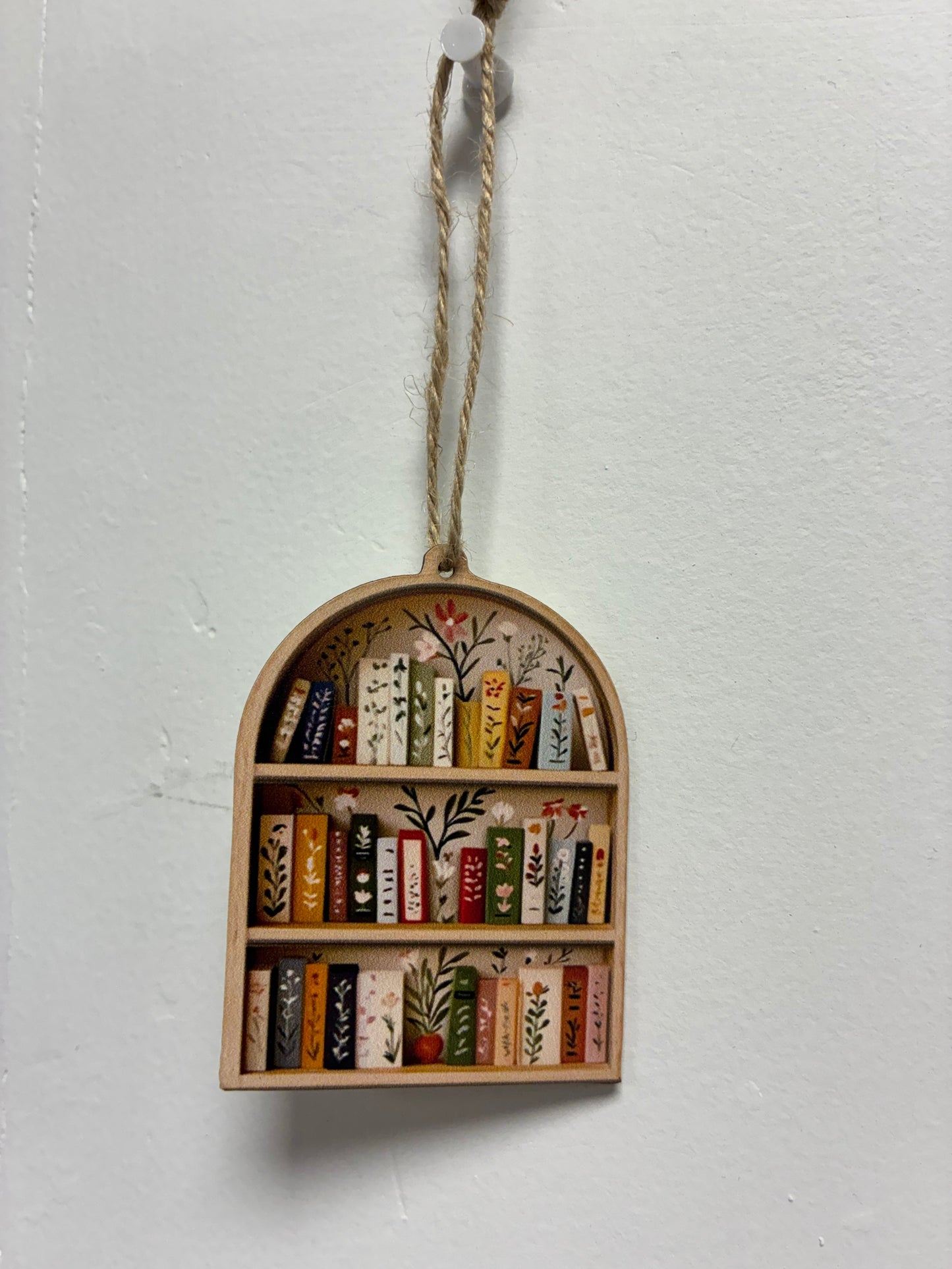Hanging Bookshelf Ornament