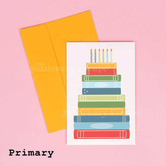 "Book Stack"  Card