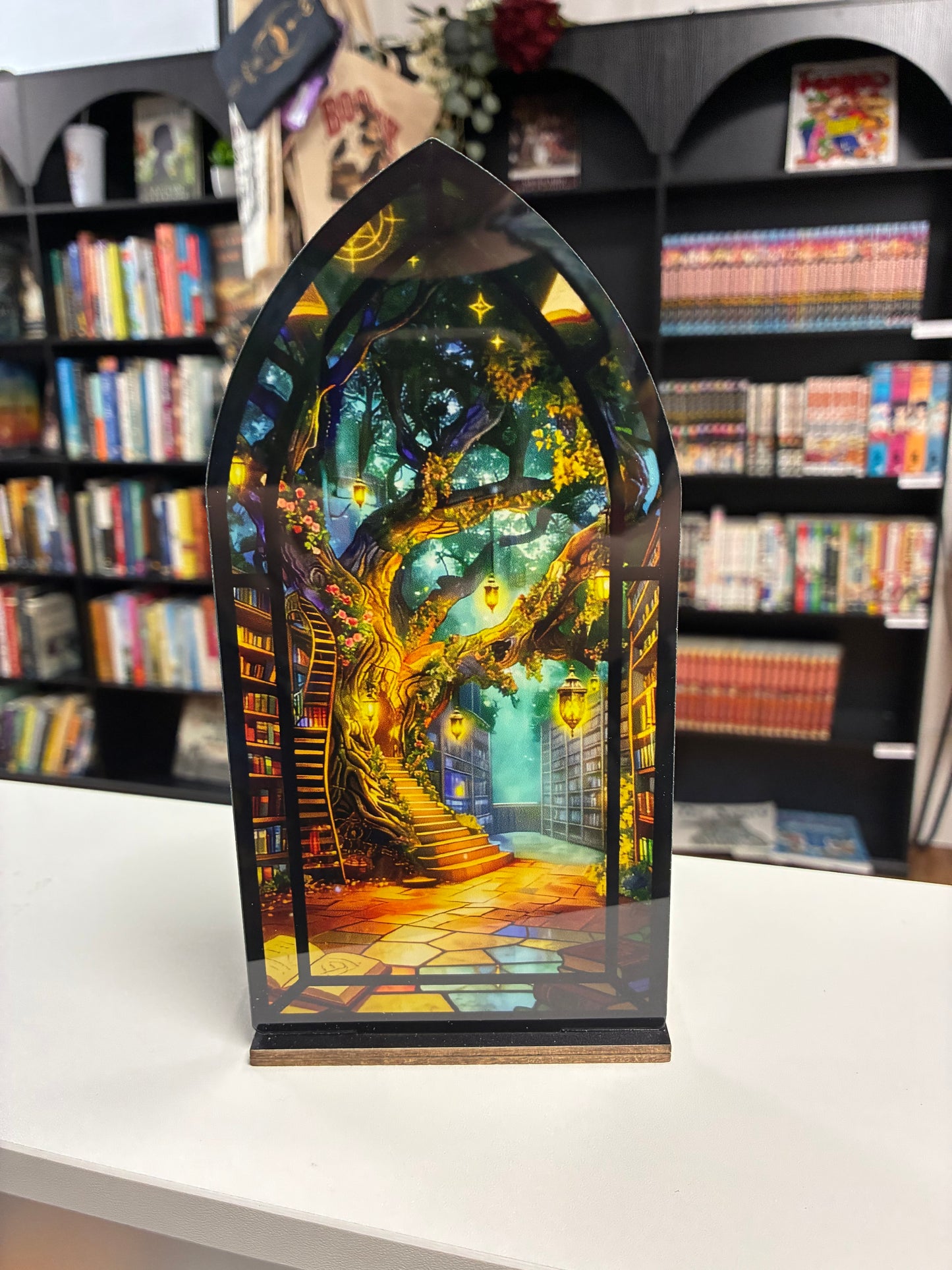 Bookshelf Candle Holder