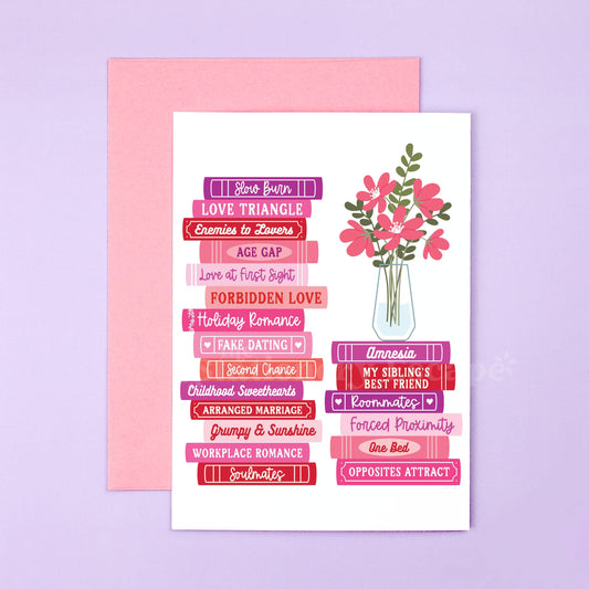 "Romance Tropes” Card