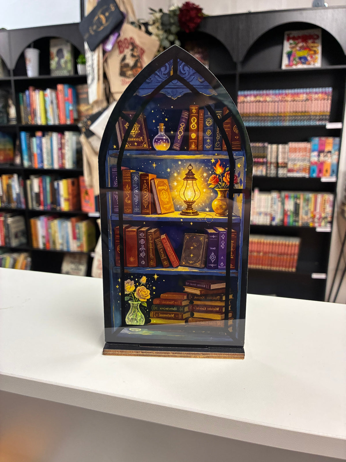 Bookshelf Candle Holder