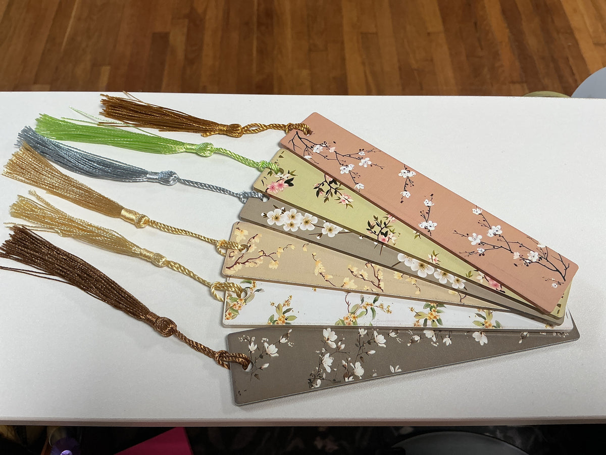 Acrylic Floral Bookmark