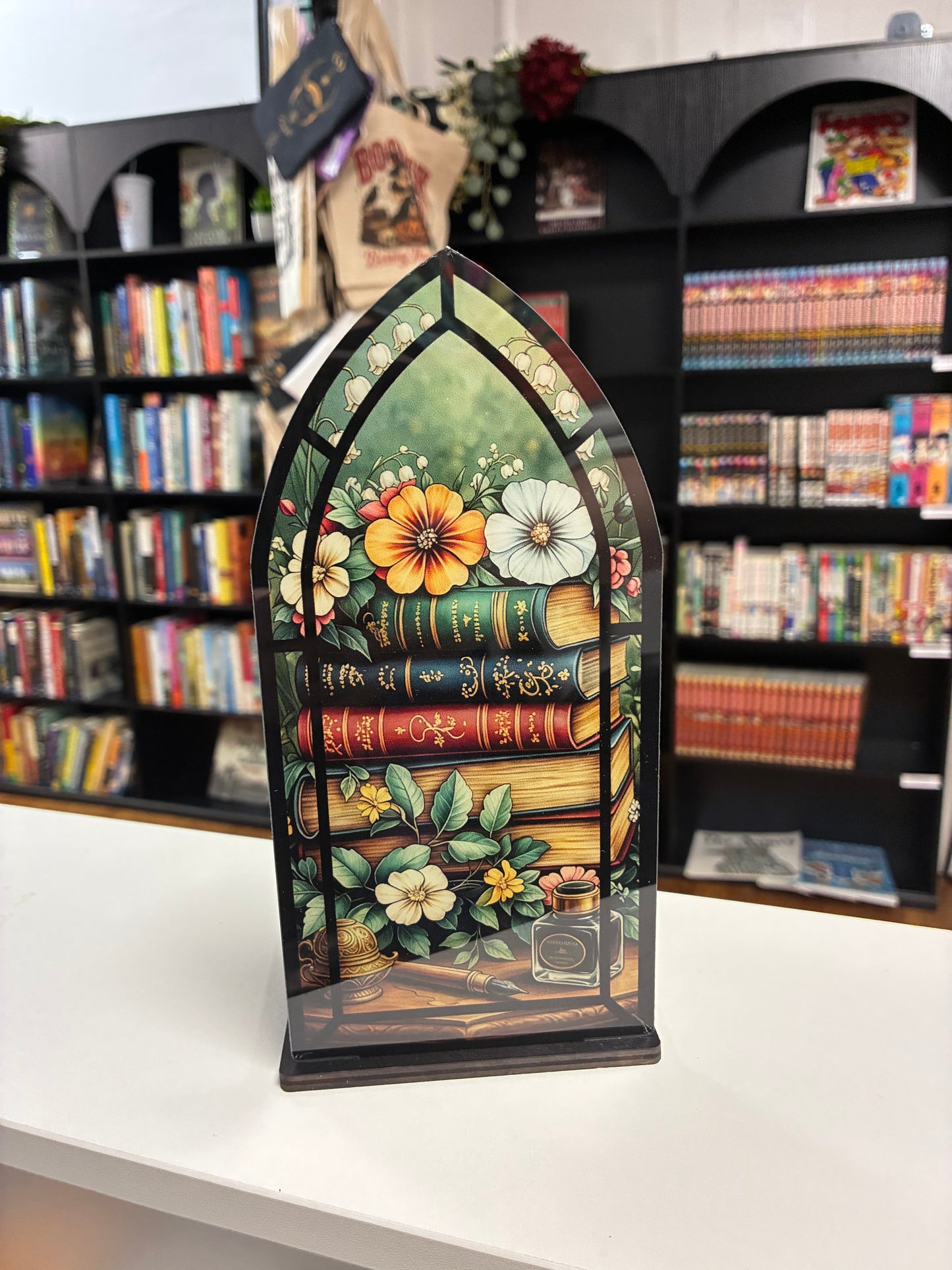 Bookshelf Candle Holder
