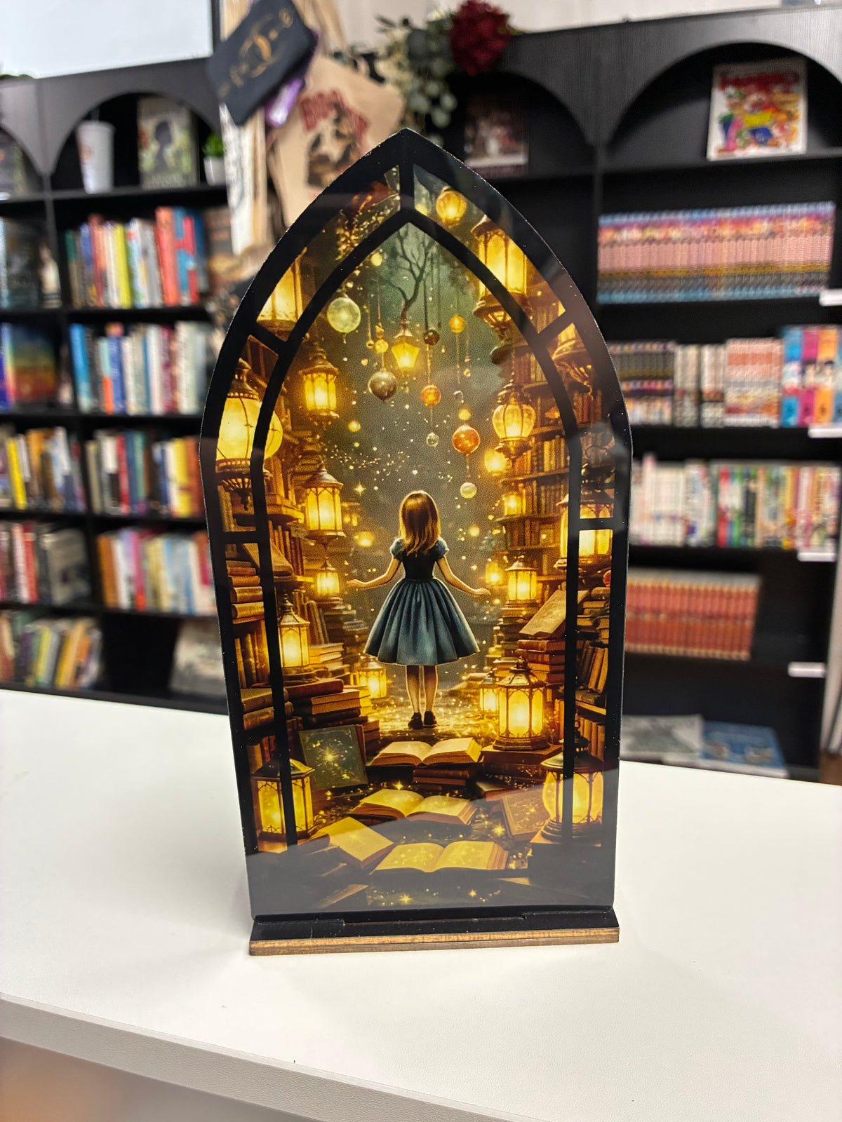 Bookshelf Candle Holder