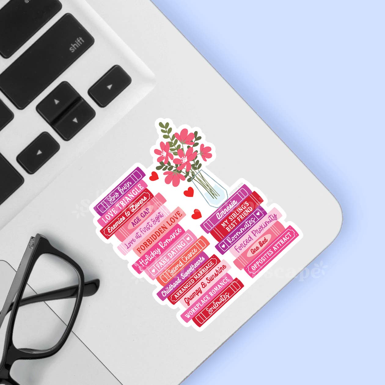 Book Stack Stickers